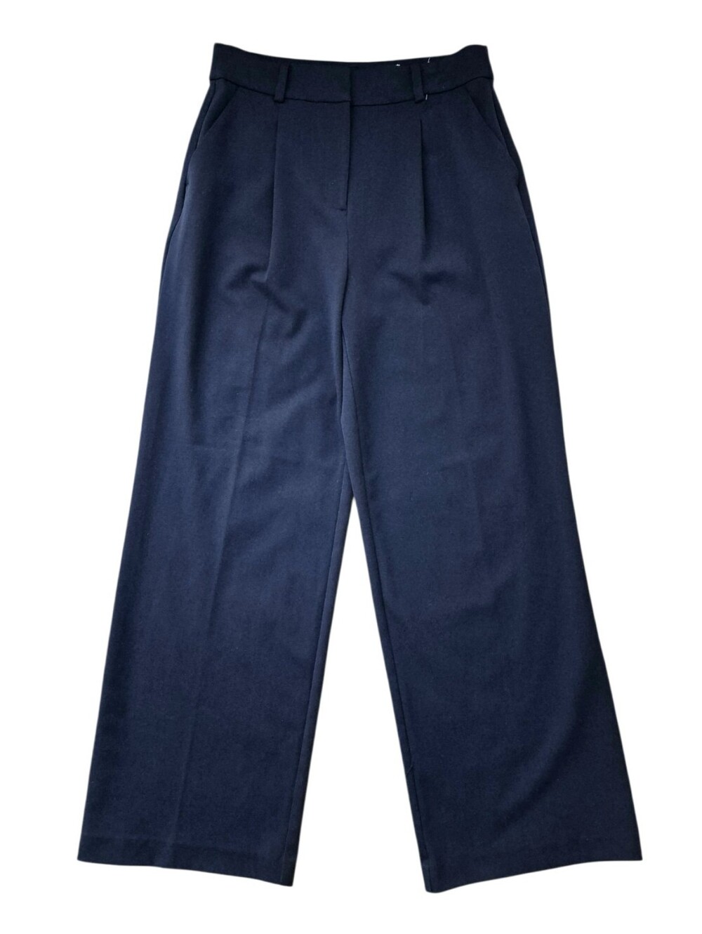 LOFT Payton Navy Blue Trousers Size 6 wide leg Pants work business casual
